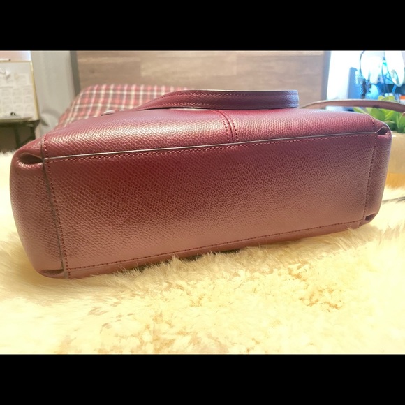 ❤️ EUC Coach CHRISTIE Carryall Satchel Handbag in Burgundy Msrp.$395.00 - Picture 4 of 8